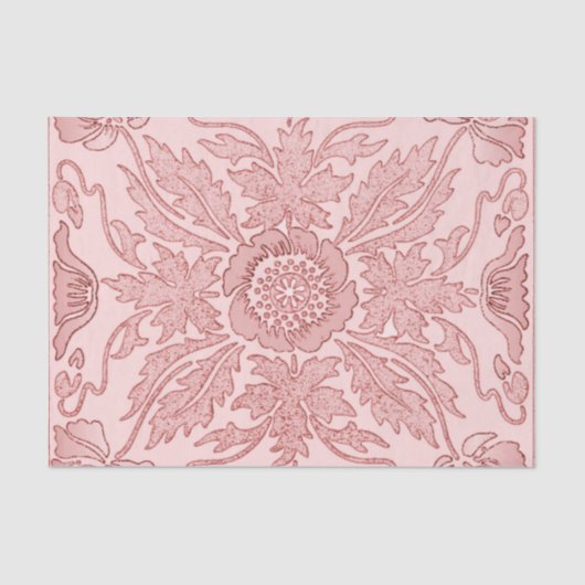Stusty Pink - Art Nouveau Tissue Paper Tissuepapier (Voorkant)