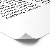 Stusty Pink Blue Floral Wedding Seating Chart Poster (Hoek)