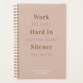 Stusty Pink Quote | Maandelijks wekelijks Maandeli Planner (Voorkant)