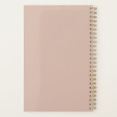 Stusty Pink Quote | Maandelijks wekelijks Maandeli Planner (Achterkant)