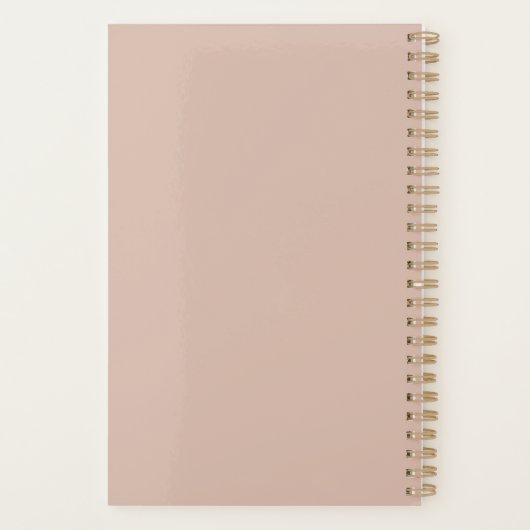 Stusty Pink Quote | Maandelijks wekelijks Maandeli Planner (Achterkant)