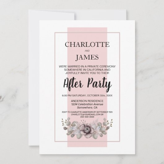 Stusty Roos Eucalyptus lekt na een feestje Kaart (Voorkant)