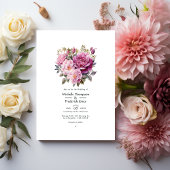 Stusty Roos Floral Wedding Kaart
