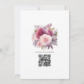 Stusty Roos Floral Wedding Kaart (Achterkant)