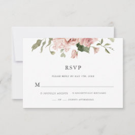 Stusty Roos Floral Wedding RSVP Kaartje