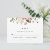 Stusty Roos Floral Wedding RSVP Kaartje (Staand voorkant)