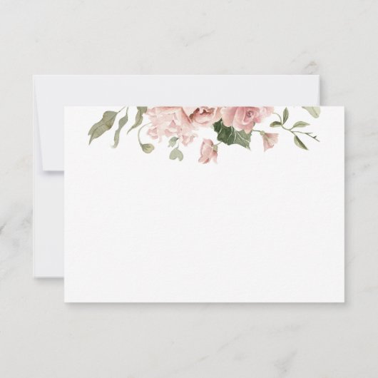 Stusty Roos Floral Wedding RSVP Kaartje (Achterkant)