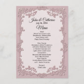 Stusty Roos Floral Wedding Table Menu (Voorkant)