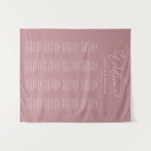 Stusty Roos Minimalist Wedding Seding Chart Wandkleed (Voorkant (horizontaal))