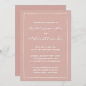 Stusty Roos minimalistische moderne huwelijksuitno (Voorkant / Achterkant)