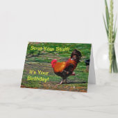 Stut Uw Materiaal - het is Uw Verjaardag!  Kaart (Voorkant)