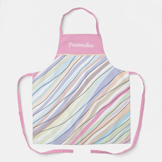 stutrooster roze, abstract design patroon schort (Voorkant)