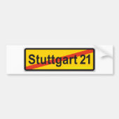 Stuttgart 21 bumpersticker (Voorkant)