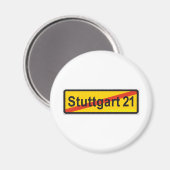 Stuttgart 21 magneet (Voorkant / Achterkant)