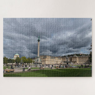 Stuttgart Baden Württemberg Duitsland  Schlossplat Legpuzzel