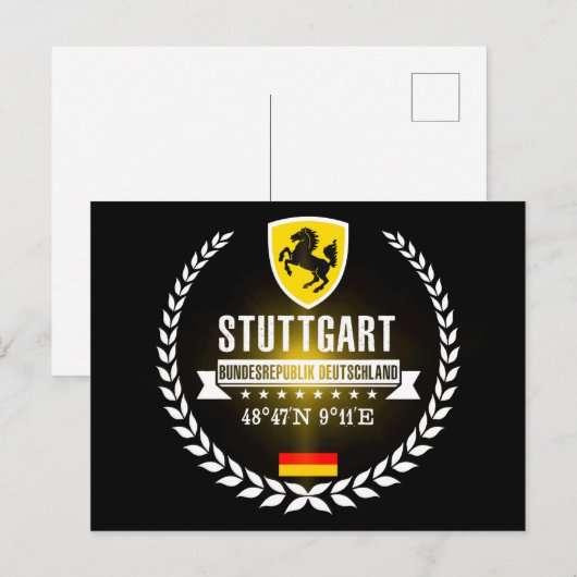 Stuttgart Briefkaart (Voorkant / Achterkant)