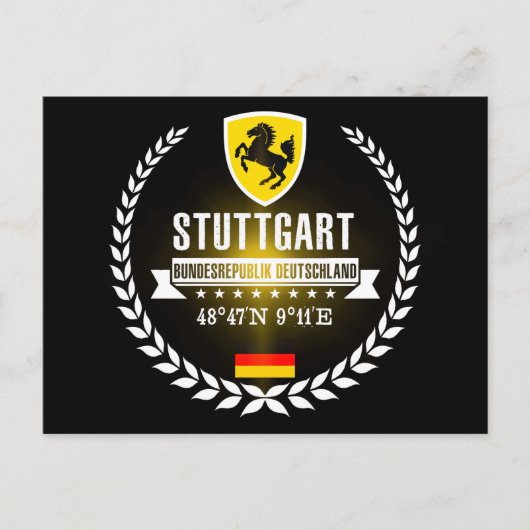 Stuttgart Briefkaart (Voorkant)