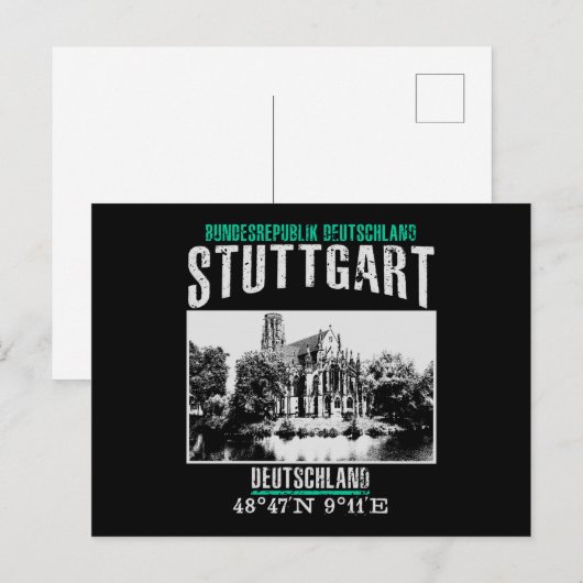 Stuttgart Briefkaart (Voorkant / Achterkant)