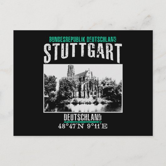 Stuttgart Briefkaart (Voorkant)