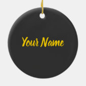 Stuttgart City Germany Retro Skyline  Keramisch Ornament (Achterkant)