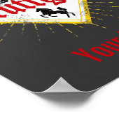 Stuttgart City Germany Retro Skyline  Poster (Hoek)