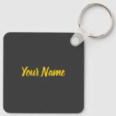 Stuttgart City Germany Retro Skyline  Sleutelhanger (Achterkant)