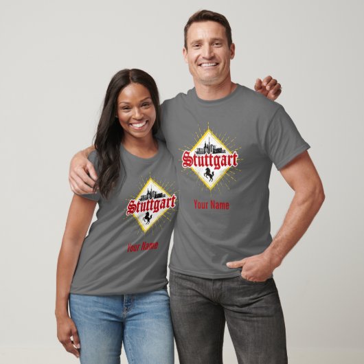 Stuttgart City Germany Retro Skyline T-shirt (Unisex)