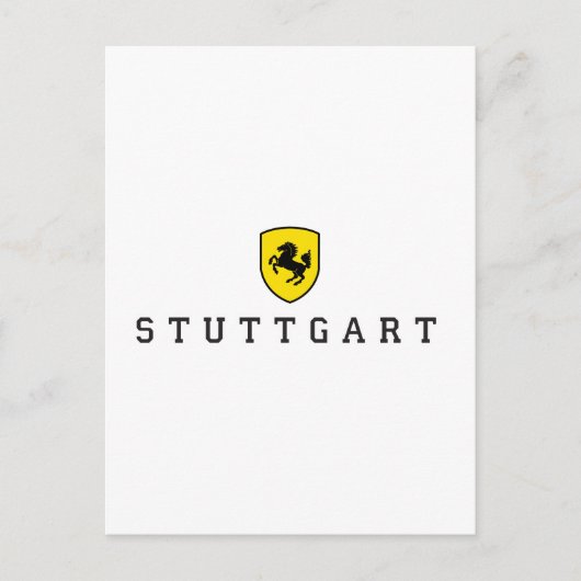 Stuttgart Crest Briefkaart (Voorkant)