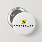 Stuttgart Crest Stuttgarter Wappen Ronde Button 5,7 Cm (Voorkant /achterkant)
