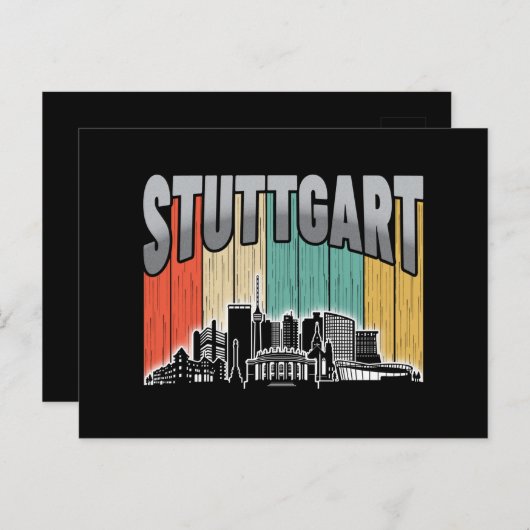 Stuttgart Duitsland Briefkaart (Voorkant / Achterkant)