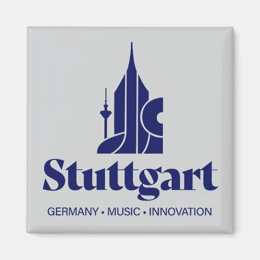 Stuttgart Duitsland Europa Magneet (Voorkant)