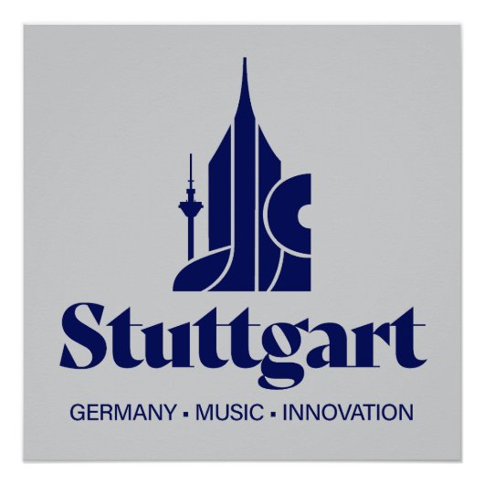 Stuttgart Duitsland Europa Perfect Poster (Voorkant)