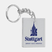 Stuttgart Duitsland Europa Sleutelhanger (Voorkant Links)