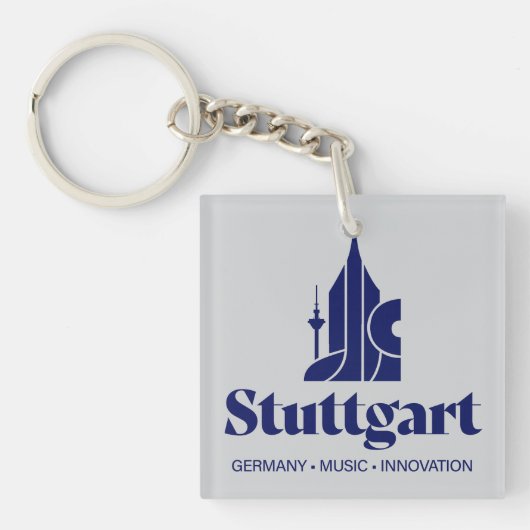 Stuttgart Duitsland Europa Sleutelhanger (Voorkant)