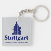 Stuttgart Duitsland Europa Sleutelhanger (Achterkant)