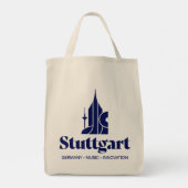 Stuttgart Duitsland Europa Tote Bag (Achterkant)
