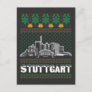 Stuttgart Duitsland Lelijke Kerstmis Briefkaart