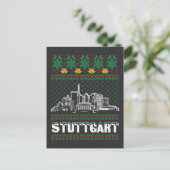 Stuttgart Duitsland Lelijke Kerstmis Briefkaart (Staand voorkant)