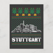 Stuttgart Duitsland Lelijke Kerstmis Briefkaart (Voorkant)