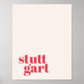 Stuttgart Duitsland moderne stad Poster (Voorkant)