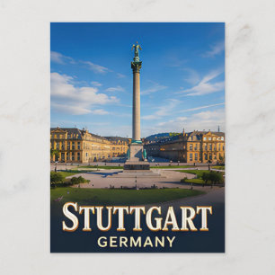 ✈️ Stuttgart Duitsland Reis Cadeau 🏛️ Briefkaart