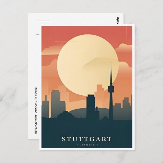  Stuttgart Duitsland Reizen allemagne Briefkaart (Voorkant / Achterkant)