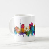 Stuttgart Duitsland Skyline Koffiemok (Voorkant links)