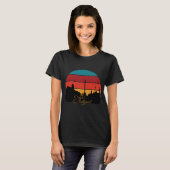 Stuttgart Duitsland Toren Retro Reizen T-shirt (Voorkant volledig)