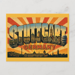 Stuttgart Duitsland TV Toren Briefkaart