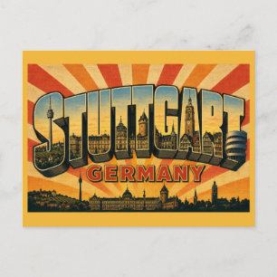 Stuttgart Duitsland TV Toren Briefkaart