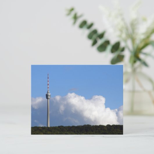 Stuttgart Fernesehturm - Das Wahrzeichen der Stadt Briefkaart (Staand voorkant)