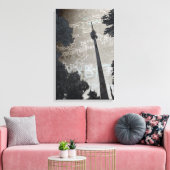 Stuttgart Fernsehturm Art Poster Canvas Afdruk (Insitu (Woonkamer))