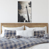 Stuttgart Fernsehturm Art Poster Canvas Afdruk (Insitu (Slaapkamer))