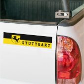 Stuttgart Flag (Duitsland) Bumpersticker (Op Truck)